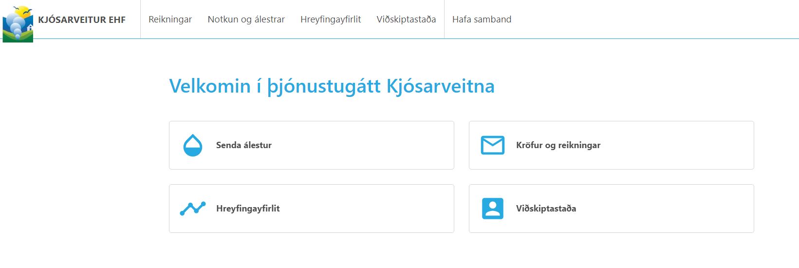 Þjónustugátt - Hitaveita