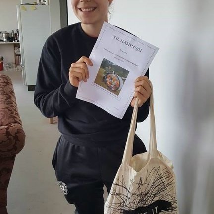 Jana Lind hlaut 1. verðlaun