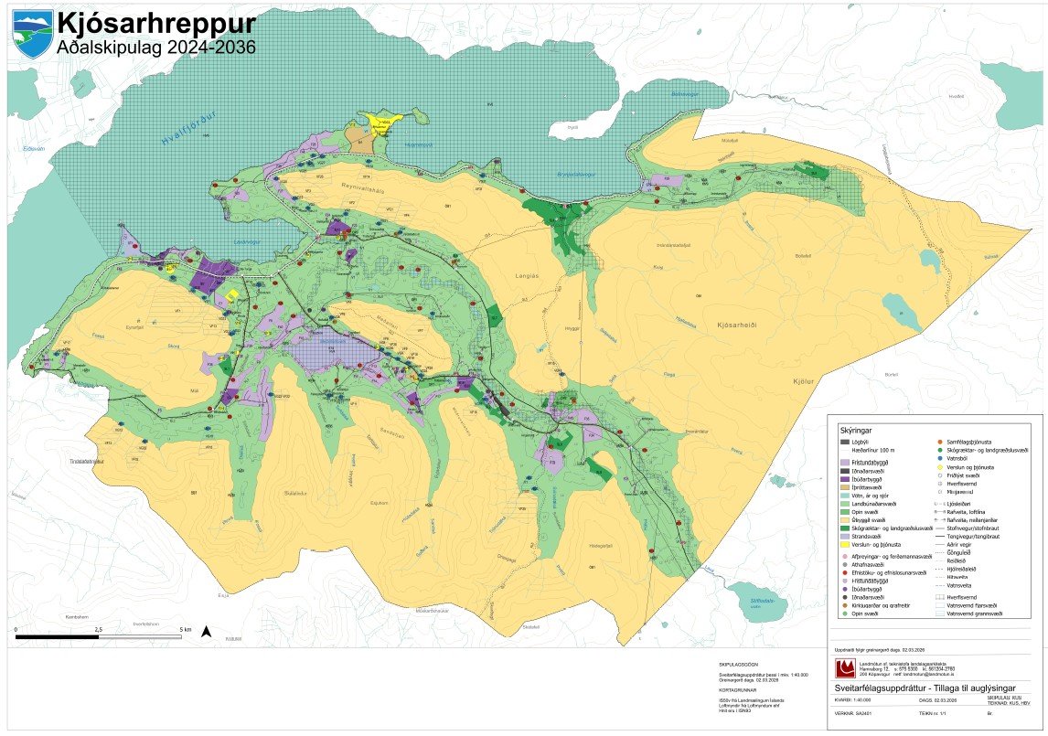 Endurskoðun Aðalskipulags Kjósarhrepps 2023-2043 skv. 1. mgr. 31. gr. skipulagslaga nr. 123/2010.