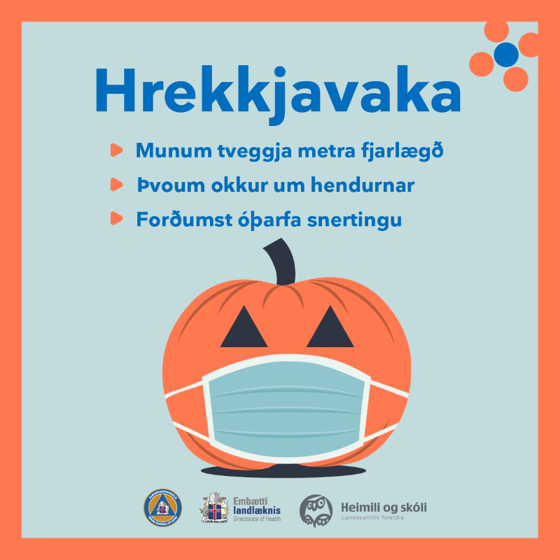 Hrekkjavaka með öðru sniði, vegna Covid-19