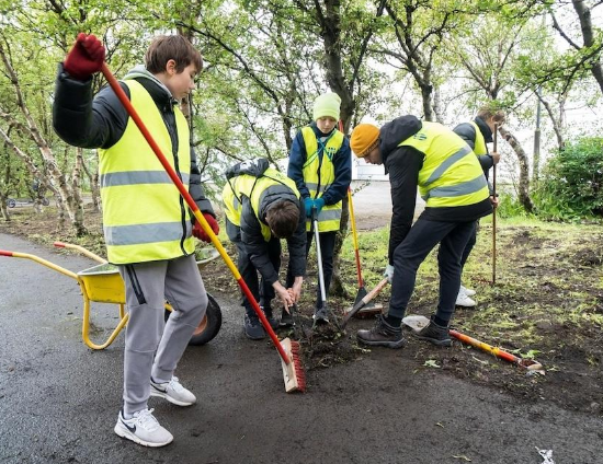 Vinnuskóli í Kjósarhreppi sumarið 2024